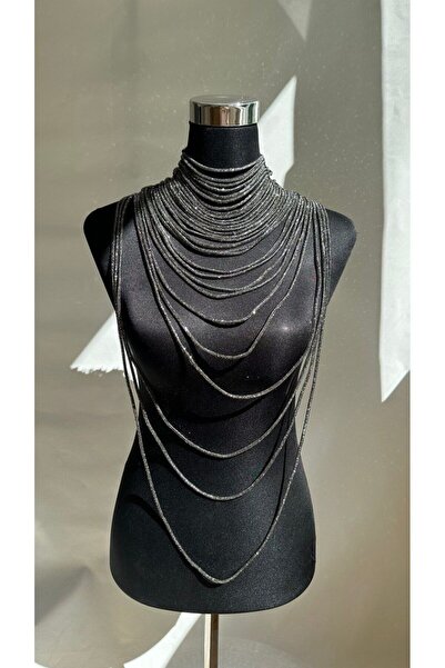 LALE El Işçiliği Ile Yapılan Uzun Vücut Kolyesi