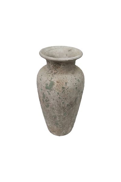 Generic Luxury vase in calm green color for elegant home decor, gardens or balconies (14.5*14.5*29.5 cm)