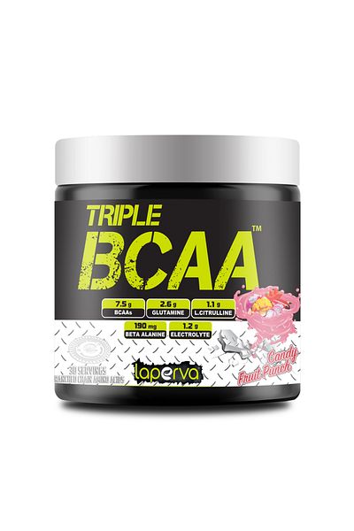Laperva Triple Bcaa, Candy Fruit Punch, 30 Servings, Boost Endurance, Muscle Recovery