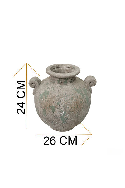 Generic Luxury vase for elegant home decor, outdoor gardens and balconies, size (24*24*26 cm) (3 kg)