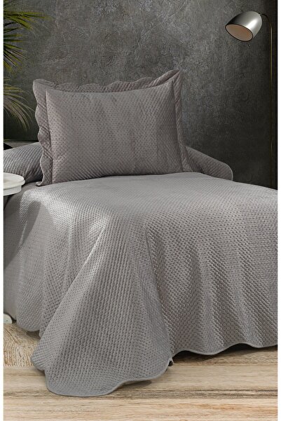 Bikaya Home Summer Dream Tek Kişilik Yatak Örtüsü Seti, Kadife Yatak Örtüsü Seti (2 PARÇA)