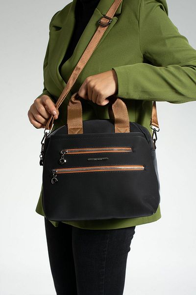 Sanmorris Women's Multi-Eye Faux Leather Adjustable Cross Strap Hand and Shoulder Bag
