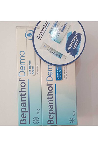 Bepanthol Derma Onarıcı Bakım Merhemi 50ml + Günlük Nemlendirici 30ml