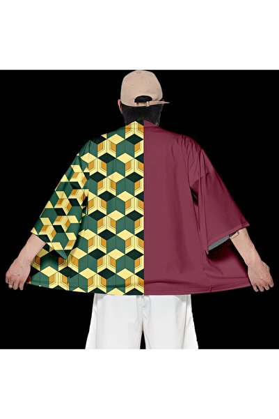 FG KONNİCHİWA Anime Demon Slayer Kimono Tomioka Giyu Cosplay ρούχα Kimetsu no Yaiba