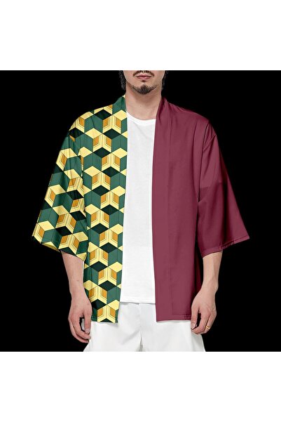 FG KONNİCHİWA Anime Demon Slayer Kimono Tomioka Giyu Cosplay ρούχα Kimetsu no Yaiba