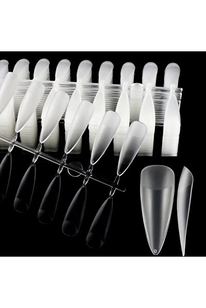 FREELADY Protez Tırnak Soft Jel Tips 22 Kapsül 572’li Short Stiletto Yeni Sistem