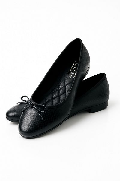 Shoebuo Γυναικεία καθημερινή μπαλαρίνα μπαλαρίνα με στρογγυλά δάχτυλα με φιόγκο
