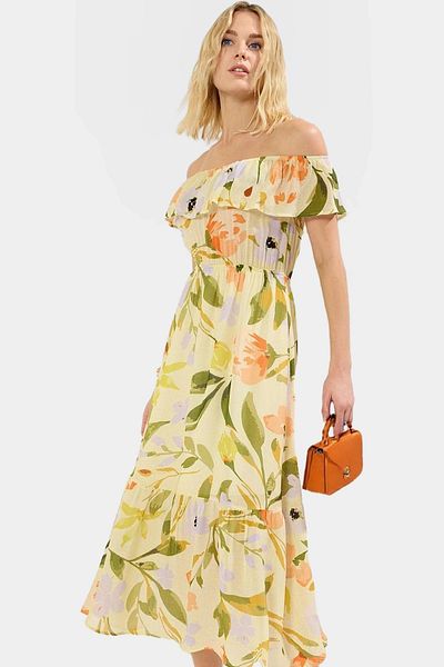 PayBuy Multi Floral A-Line Maxi Dress Polyester Summer Comfortable Casual High Quality Premium