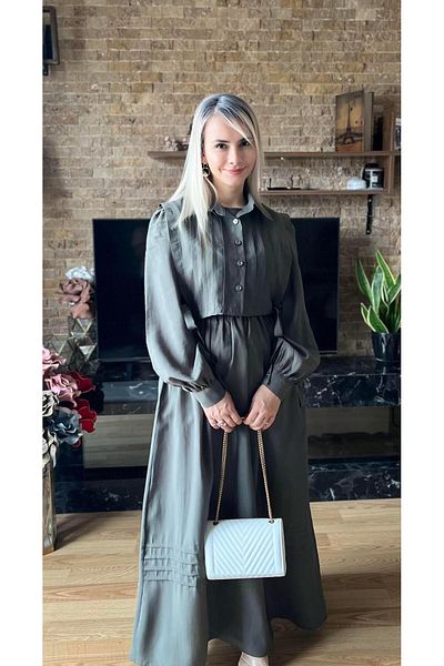 Cardella Vest Dress with Tie-Up Sides, Hijab Compatible Tie-Up Vest Dress