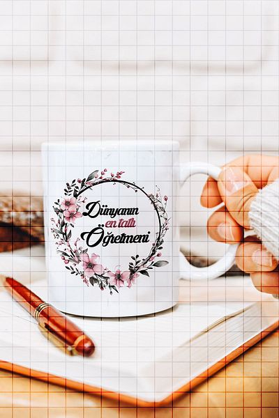 ÇELİKLER HEDİYE The World's Sweetest Teacher Printed Mug
