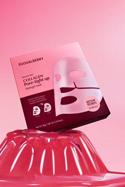 eqqualbery Collagen Pore-Tight Up Hydrogel Mask (4 Sheet) (Original By Sky Shine FZE)