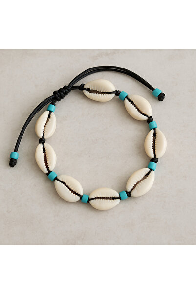 Puffy Natural Seashell Anklet