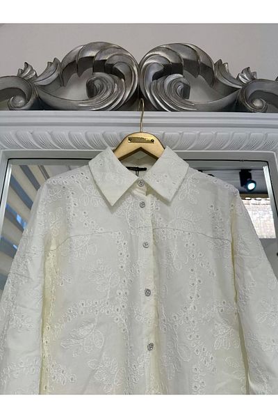 Invee Invee 7019 - Ecru Hole Work Shirt