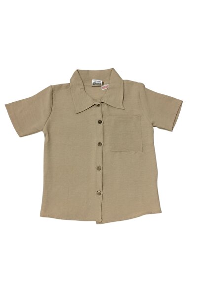 Arya Nisa Kids New Season Summer 2-Piece Shorts Suit with Buttoned Shirt for Boys