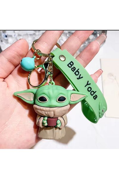 Wolawood Baby Yoda Keychain Grogu Star Wars Theme Simego Cute Accessory Gift Bag Car Ornament