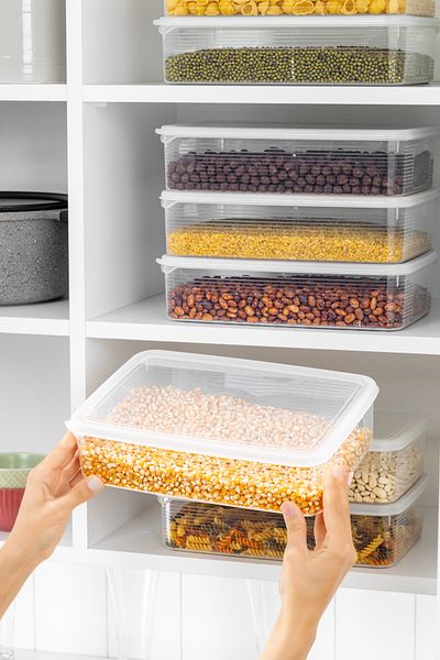 BRAMBLE LIFE 3.5 Lt Rectangular Food Pulses Storage Container Set