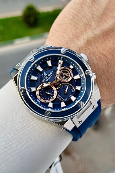 Daniel Klein Kasası Gri Kordonu Lacivert Renk Ayarlanabilir Kordonlu Fonksiyo...