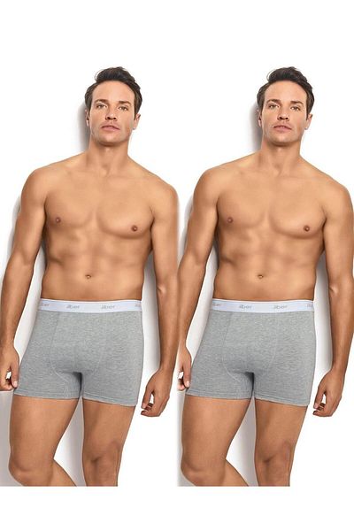 MYS GRUP TEKSTİL 2-Pack Men's Cotton Lycra Boxer-Shorts Jiber / 156