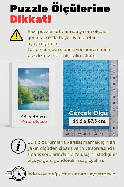AtlasSG 21Mm-50X70 cm Matte Pvc Photo 1000 Piece Puzzle - Document and Frame Horizontal Vertical Set of 21