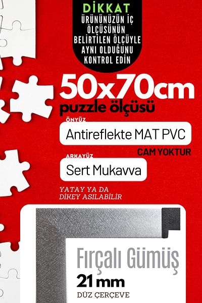 AtlasSG 21Mm-50X70 cm Matte Pvc Photo 1000 Piece Puzzle - Document and Frame Horizontal Vertical Set of 21