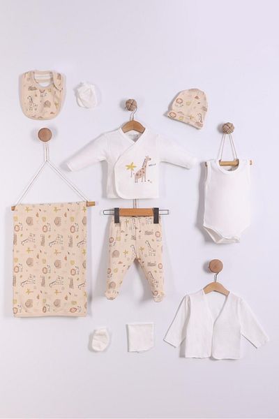 Hello Baby Giraffe Pattern 10 Pack Hospital Release