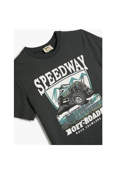 Koton Boy's T-shirt - 4skb10180tk Anthracite