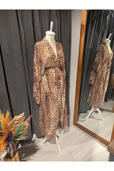 Ceren Öncel Atelier Leopard Print Kimono