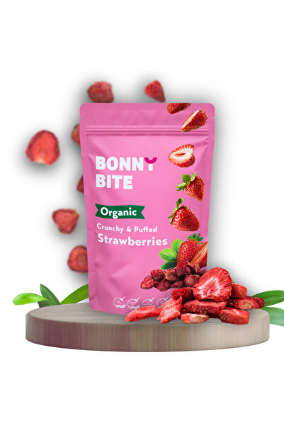 Bonny Bite KURUTULMUŞ ÇITIR ÇİLEK ATIŞTIRMALIĞI (18GR)