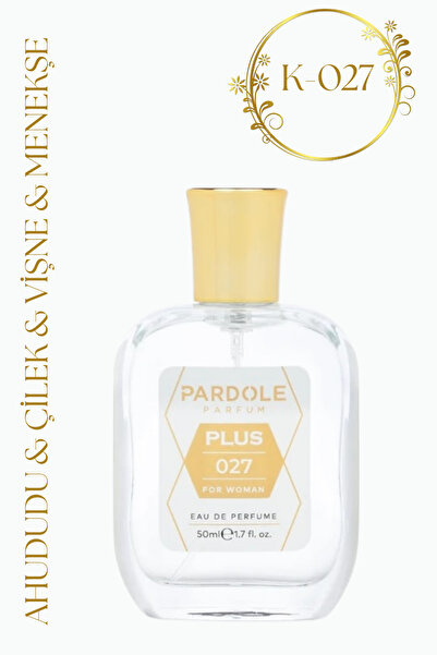 PARDOLE K-027 Meyvemsi, Çiçeksi Favoris Kadın Parfüm - 50 ml - Ahududu, Çilek, Vişne, Menekşe