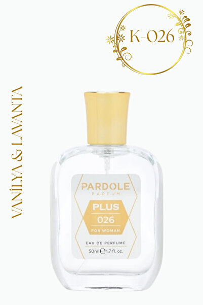 PARDOLE K-026 Çiçeksi Favoris Kadın Parfüm - 50 ml – Lavanta, Vanilya Havyarı, Vanilya Özü