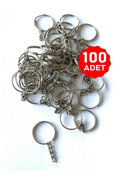 sywoods سلسلة مفاتيح حلقة سلسلة صديقة للبيئة مقاس 20 مم 100 قطعة من حلقة سلسلة مكرامية مصنوعة يدويًا من الإيبوكسي