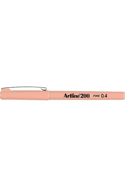 artline 200 Fineliner 0.4mm Felt Tip Pen Apricot (APRICOT)
