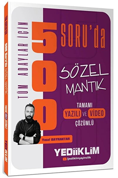 Yediiklim Yayınları Tüm Adaylar Için 500 Soruda Tamamı Hem Video Çözümlü Hem ...