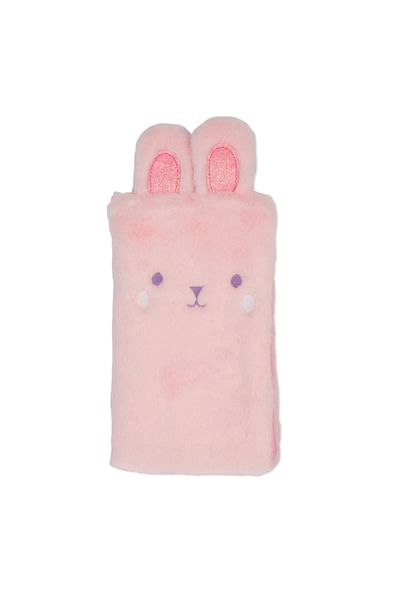 Dolphin Dlp-Pc1498 Pink Plush Pencil Bag with Rabbit Ears