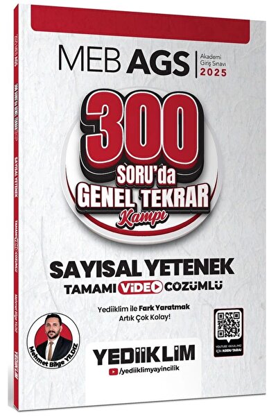 Yediiklim Yayınları 2025 Meb Ags Sayısal Yetenek 300 Soruda Tamamı Video Çözü...