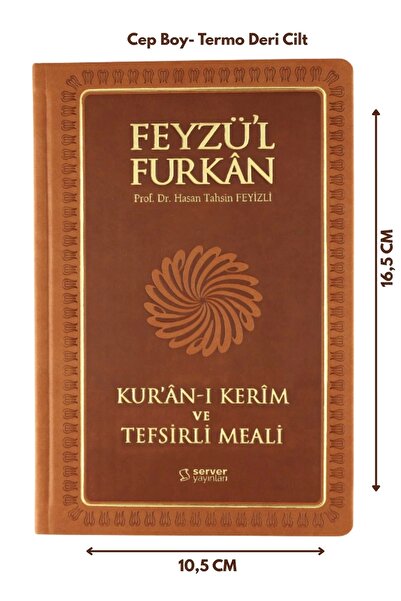 Server Yayınları Feyzü'l Furkan Kuranı Kerim Ve Tefsirli Meali Taba (CEP BOY-KURAN VE MEAL-CİLTLİ)