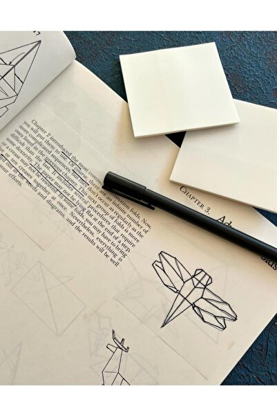 Kağıt Gemi Dükkan Soft Beyaz Şeffaf Post-it / Transparan Sticky Note / Sticky Note / Sticker / Bullet Journal