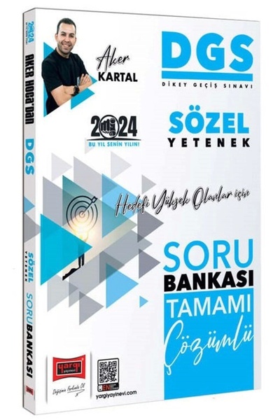 Yargı Yayınları Yargı 2024 Dgs Sözel Yetenek Soru Bankası Çözümlü - Aker Kartal