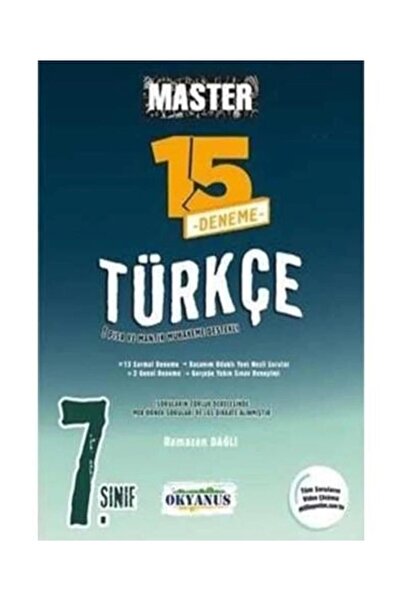 Okyanus Yayıncılık 7. Sınıf Master 15 Türkçe Denemesi
