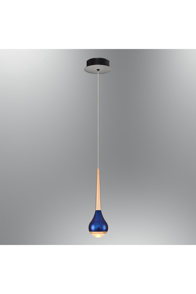 Özcan Aydınlatma Özcan Aydınlatma 2805-1A-05 Lily Tekli Sarkıt MAVİ