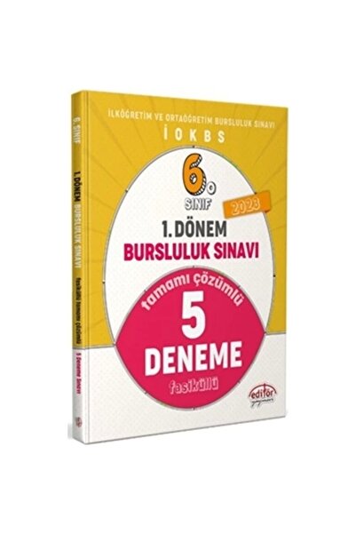 Editör Yayınevi 6. Sınıf 1. Dönem Bursluluk Sınavı Tamamı Çözümlü 5 Deneme Sı...