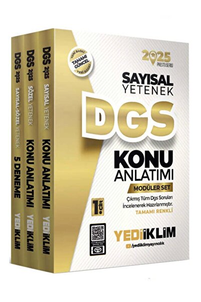 Yediiklim Yayınları 2025 DGS Konu Anlatımlı Modüler Set