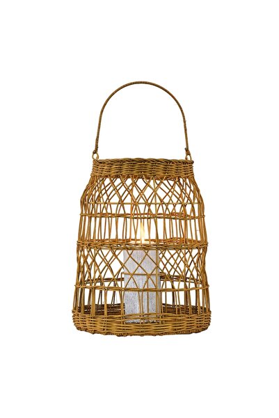 Özcan Aydınlatma Özcan Aydınlatma 1024-2 Bambu Mumluk 36*43 Ahşap