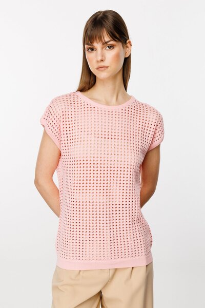 Ekol Πλεκτό κοντομάνικο πλεκτό Ten Mesh