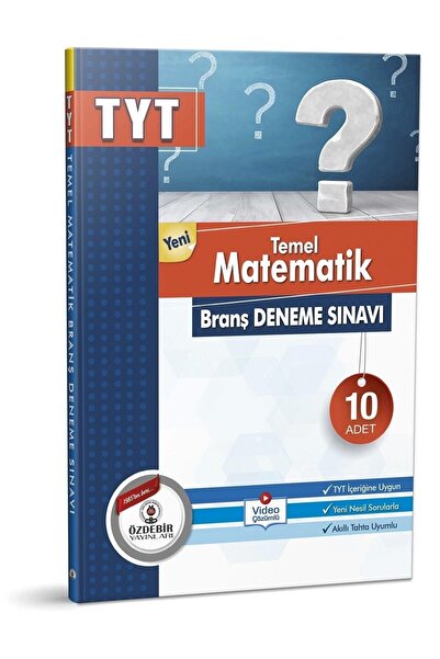 Genel Markalar Özdebir Yayınları Tyt Temel Matematik Branş Deneme