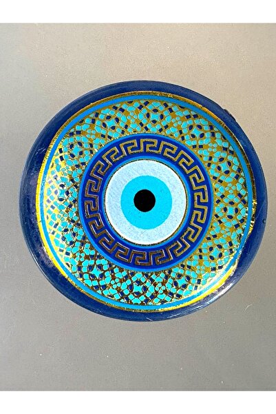 Azrua Yaldızlı Turuncu Deniz Yıldızı Şekilli Nazar Boncuklu Magnet, Dekoratif...