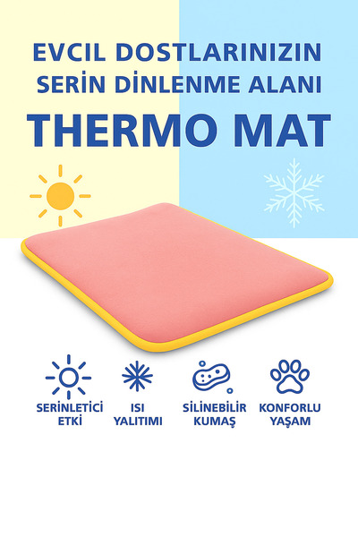 PUGALO Thermo Mat Hem Soğuk Hem Sıcak Kullanılabilen 2si1 arada Kedi & Köpek ...