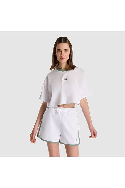 New Balance Tricou alb pentru femei Wnt1515