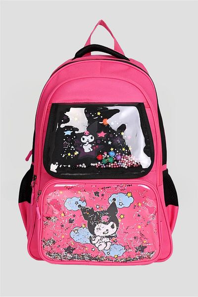 Catwins Kuromi Korean Style Elementary School Backpack with Accessories