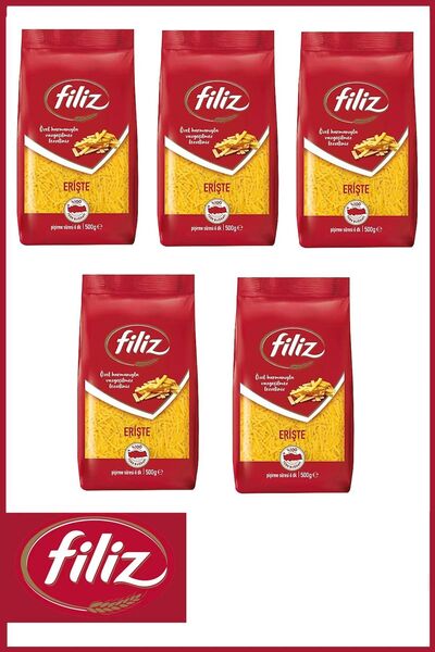 FİLİZ Filiz Erişte Makarna 500 Gr. 5 Adet